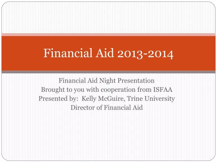financial aid 2013 2014