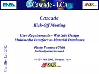 Usability Lab 2002