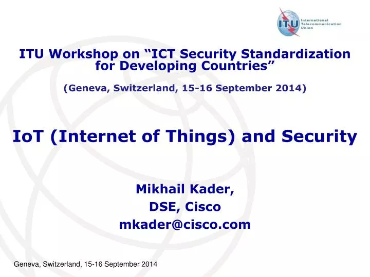 iot internet of things and security