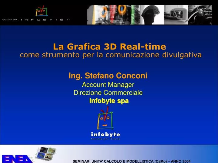 la grafica 3d real time come strumento per la comunicazione divulgativa