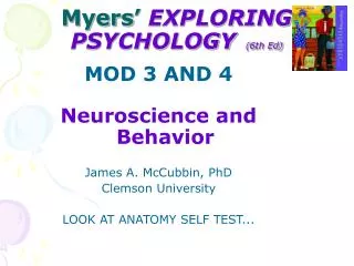 myers exploring psychology 6th ed