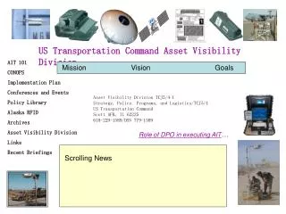 US Transportation Command Asset Visibility Division