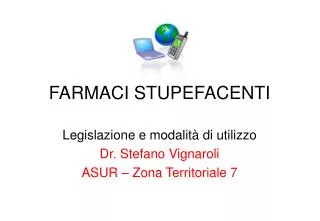 farmaci stupefacenti