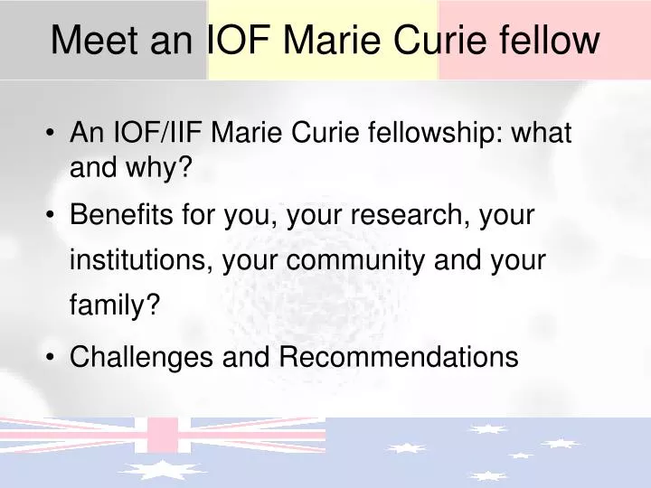 meet an iof marie curie fellow