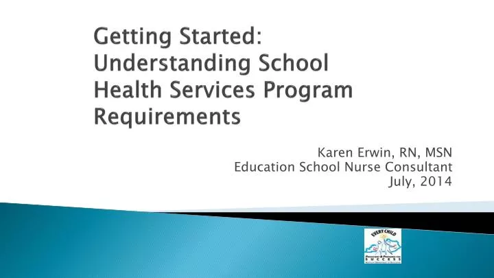 getting started understanding school health services program requirements