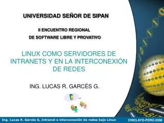 linux como servidores de intranets y en la interconexi n de redes
