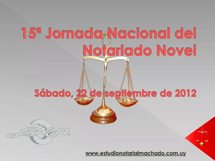 15 jornada nacional del notariado novel s bado 22 de septiembre de 2012
