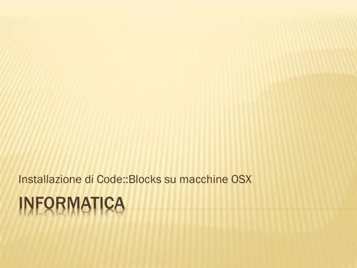 installazione di code blocks su macchine osx