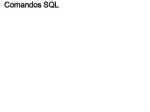 Comandos SQL - slide 1