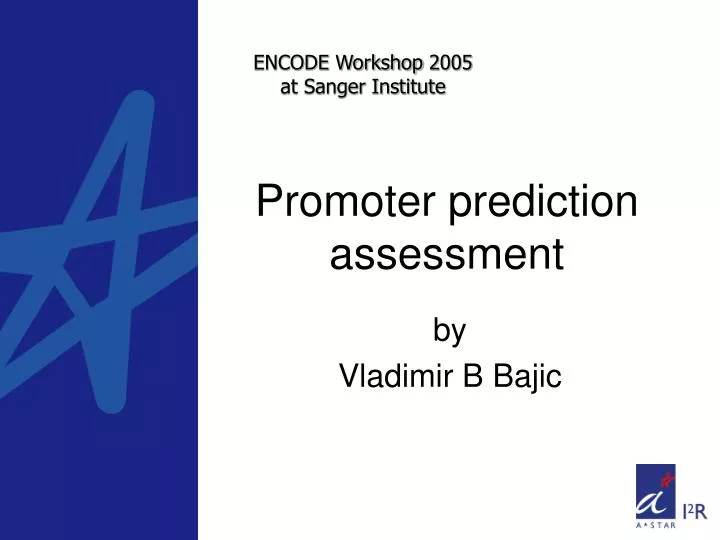 promoter prediction assessment