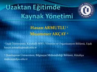 uzaktan e itimde kaynak y netimi