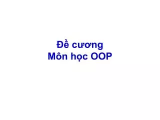 c ng m n h c oop