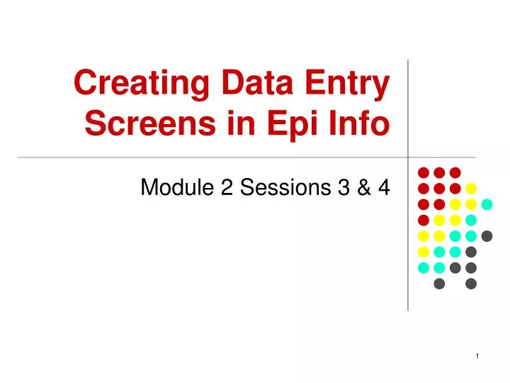 creating data entry screens in epi info