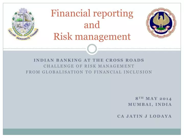 financial reporting and risk management