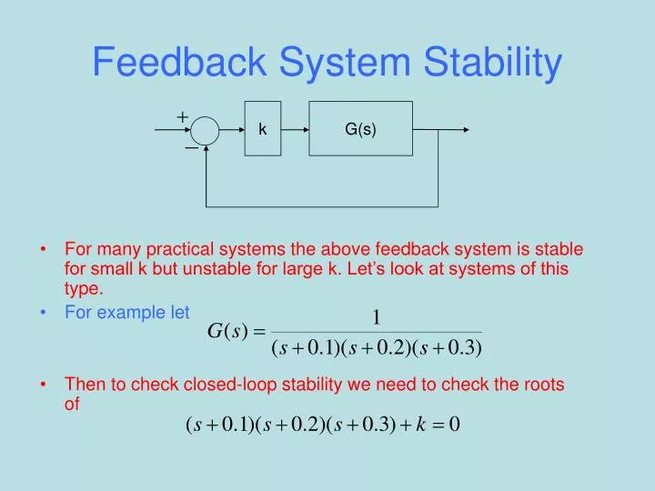 feedback system stability