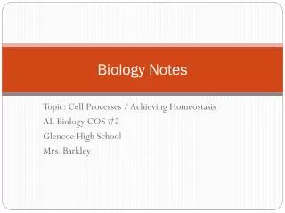 Biology Notes