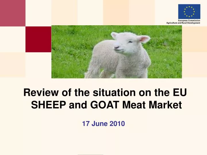 review of the situation on the eu sheep and goat meat market