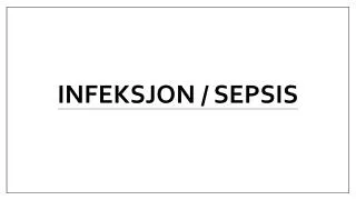 infeksjon sepsis