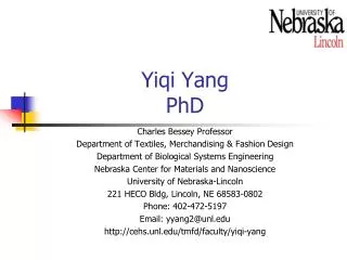 Yiqi Yang PhD