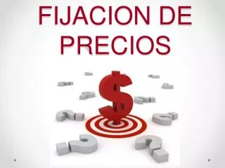 fijacion de precios