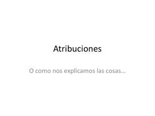atribuciones