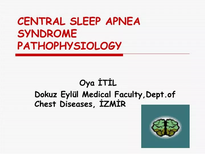 central sleep apnea syndrome pathophysiology