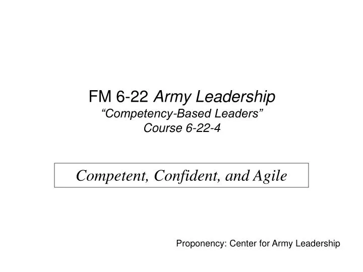 fm 6 22 army leadership competency based leaders course 6 22 4