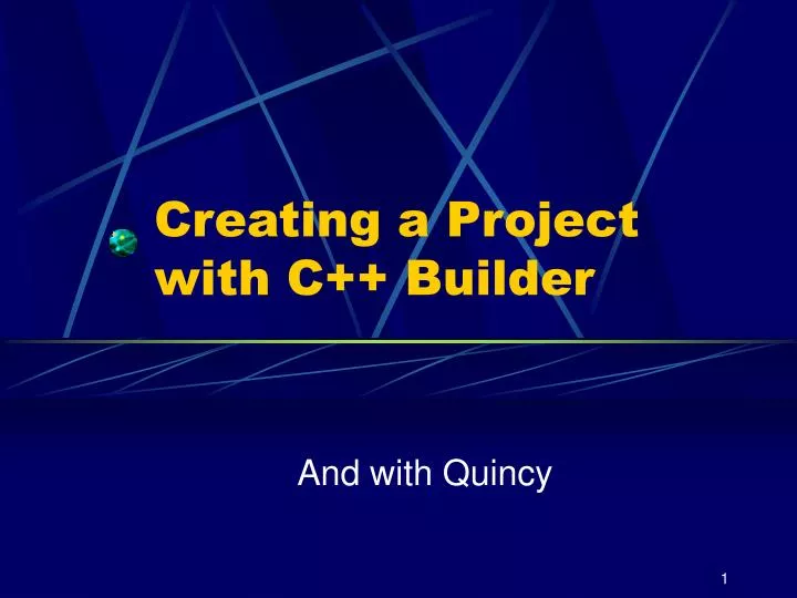 creating a project with c builder