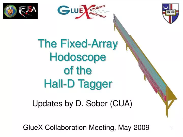 the fixed array hodoscope of the hall d tagger