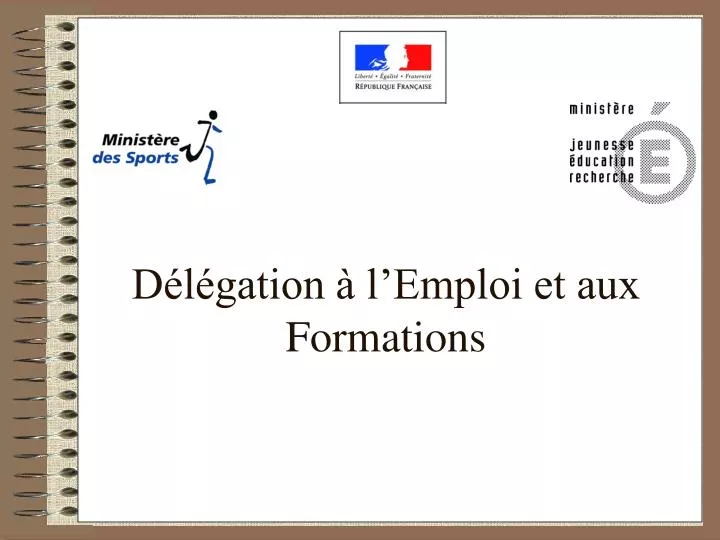 d l gation l emploi et aux formations