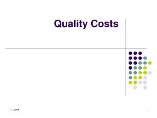 Quality Costs