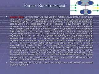 raman spektroskopisi