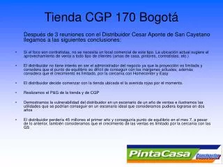 tienda cgp 170 bogot