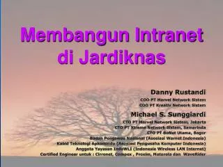 membangun intranet di jardiknas