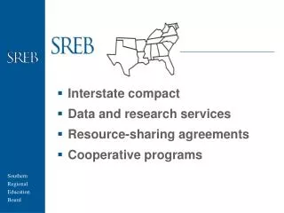 Interstate compact Data and research services Resource-sharing agreements Cooperative programs