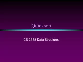 Quicksort