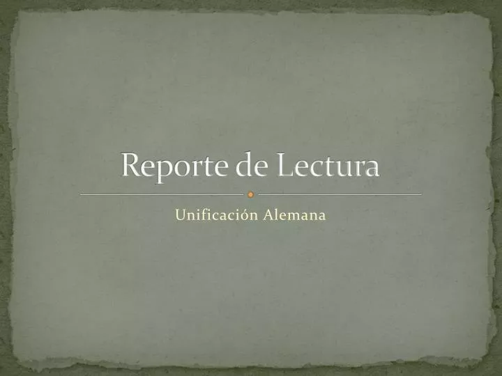 reporte de lectura