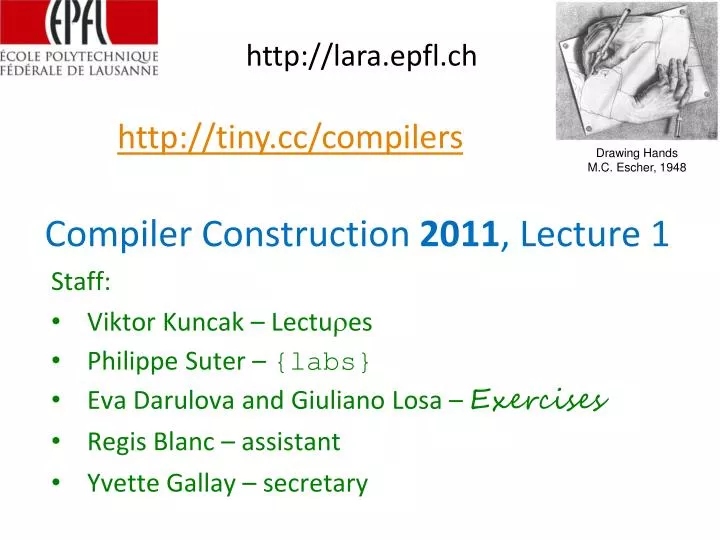 compiler construction 2011 lecture 1