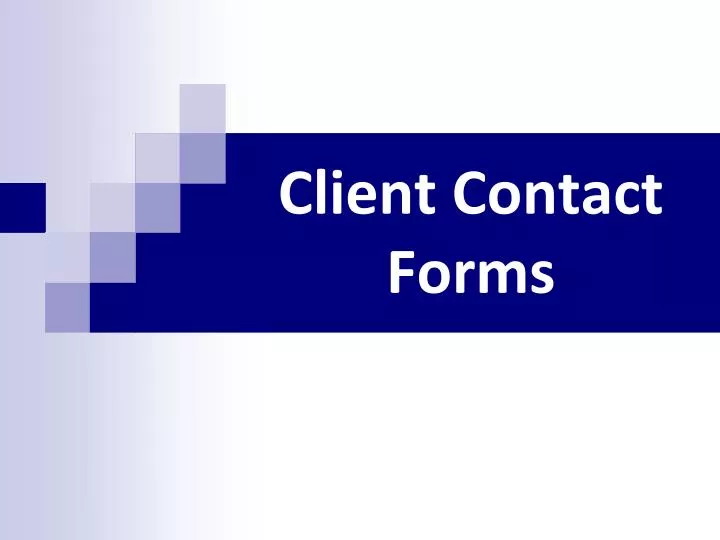 client contact forms