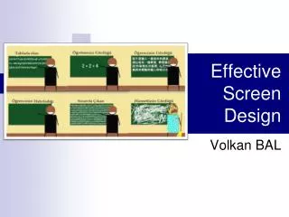 effective screen design