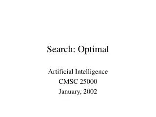 Search: Optimal