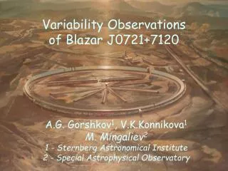 Variability Observations of Blazar J0721+7120