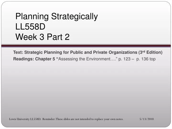 planning strategically ll558d week 3 part 2