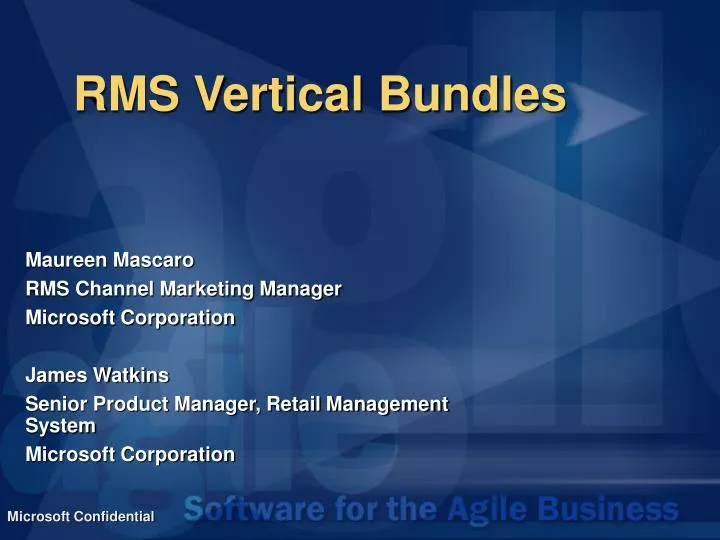 rms vertical bundles