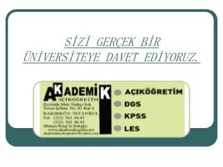 s z ger ek b r n vers teye davet ed yoruz