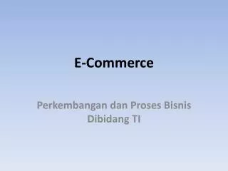 e commerce