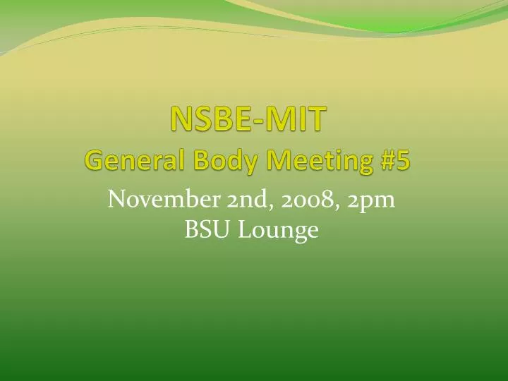 nsbe mit general body meeting 5