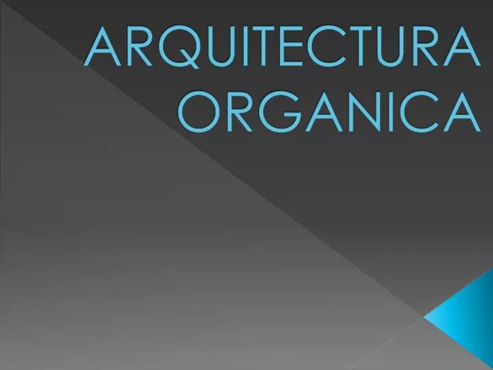 arquitectura organica