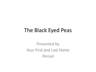 The Black Eyed Peas