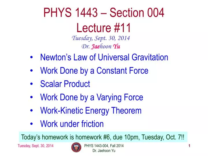 phys 1443 section 004 lecture 11